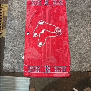 Vintage Boston Red Sox Red Logo Beach Towel